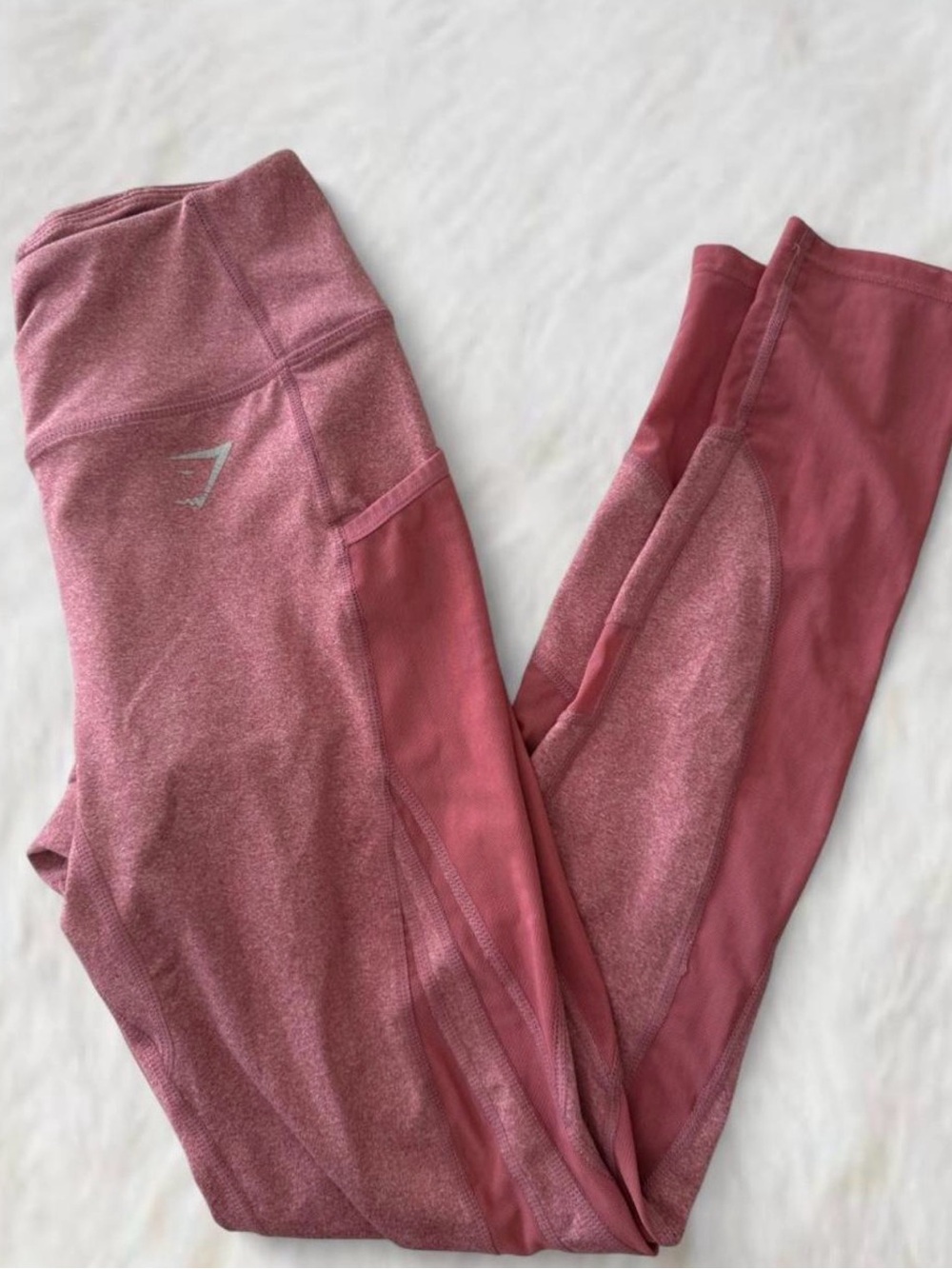 Gymshark Pink Heather Seamless Leggings